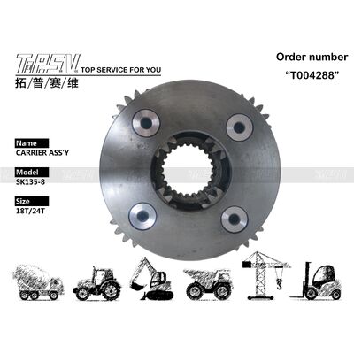 Peças do ASSY do Transportador de 2 Estágios da Giroscópio da Escavadeira SK135-8 para Peças de Reposição da Escavadeira com Acionamento de Giro