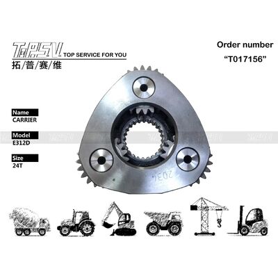Peças ASSY do Transportador de 2 Estágios da Giroscópio da Escavadeira E312D para Peças de Reposição da Escavadeira com Acionamento de Giro
