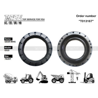 Good price 102-6534 Anel de engrenagem de aço de viagem preto para escavadeira on-line