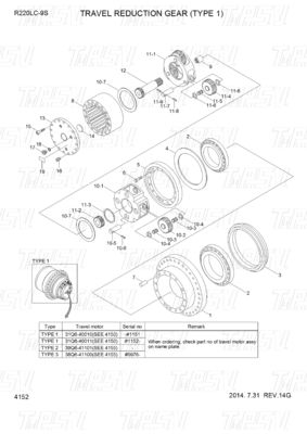 Good price 31Q6-40020 31Q6-40021 31Q6-40022 Mineração de energia R220-9 Excavadora on-line