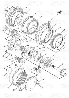 Good price 102-6500 E315-A Excavadora Drive Catálogo de viagem parafusos em estoque Preto Cor de fábrica on-line