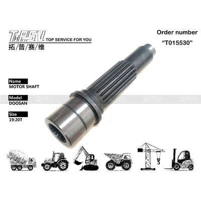 Alta precisão DX225-9 Excavator Travel Motor Shaft para sistema hidráulico suave em embalagens de sacos