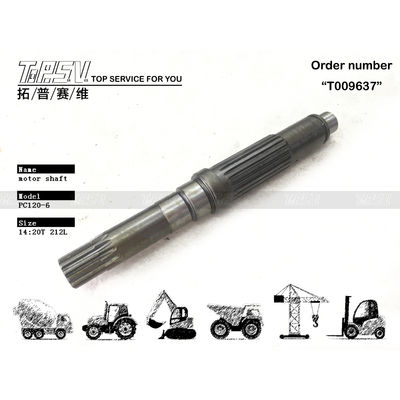 Good price TZ263B2002-01 PC120-6 Viagem de escavadeira Motor eixo resistência ao rasgo de aço on-line