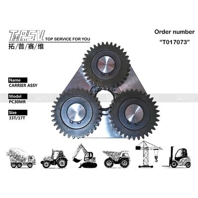 Peças do Assy do portador da fase do curso 1 da máquina escavadora de PC30MR para peças sobresselentes da máquina escavadora da movimentação do curso