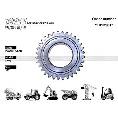Peças da engrenagem do planeta da fase do curso 1 da máquina escavadora SK02 para peças sobresselentes da máquina escavadora da movimentação do curso