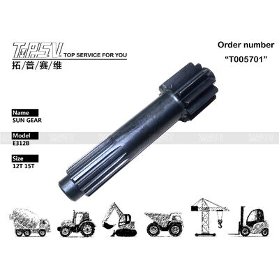 6I-6544 E312B Sistema de transmissão da escavadeira Viagem da escavadeira 1 estágio Solar Gear Partes do motor com alta durabilidade e fácil manutenção