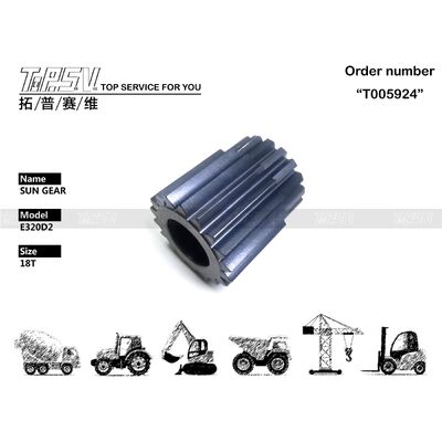 Good price 333-2990 peças da engrenagem de Sun da fase do curso 2 da máquina escavadora E320D2 para peças sobresselentes da máquina escavadora da movimentação do curso on-line