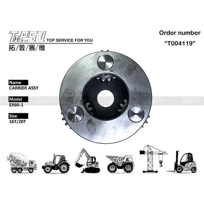 Peças ASSY do Transportador de 2 Estágios da Giro da Escavadeira EX60-1 para Peças de Reposição da Escavadeira com Acionamento de Giro