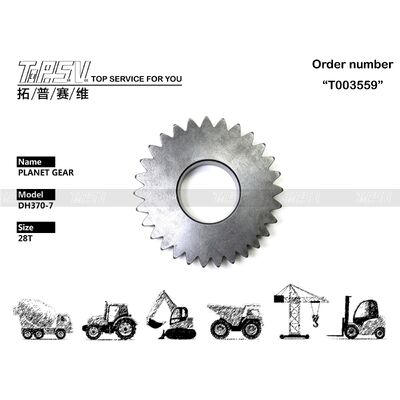104-00041 engrenagem do planeta da fase do balanço 1 da máquina escavadora DH370-7 para peças sobresselentes da máquina escavadora da movimentação do balanço